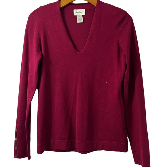 Neiman Marcus | Sweaters | Neiman Marcus Silk Blend Vneck Pullover ...